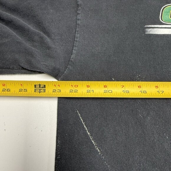 Vintage University of Oregon Baseball T Shirt Mens XL 23x29 Black Long Sleeve - Picture 9 of 10